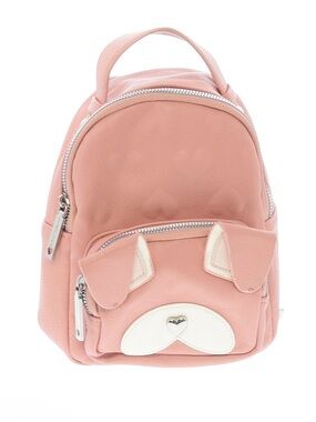 Betsey Johnson pink heart quilted dog mini backpack